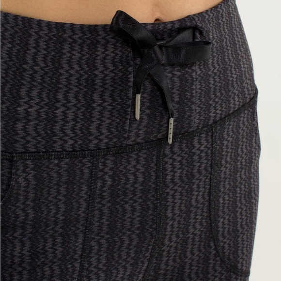 Lululemon Skinny Will Pant Ziggy Wee September Black Gray High Waist Leggings 2 - Picture 5 of 9